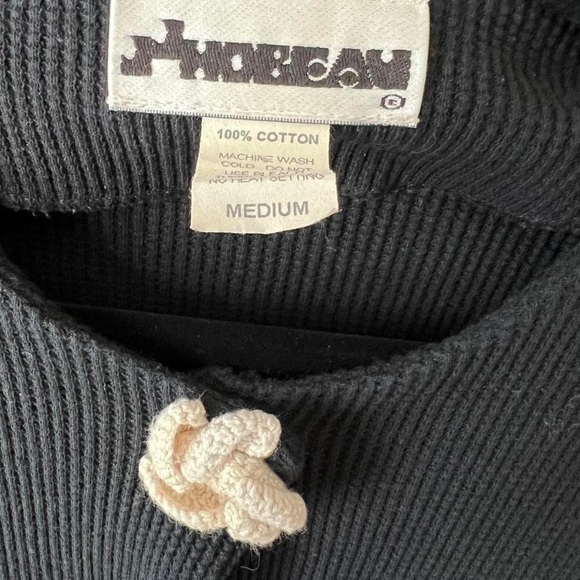 Vintage 70s sweater cardigan, concealed snap closure - Picture 3 of 3